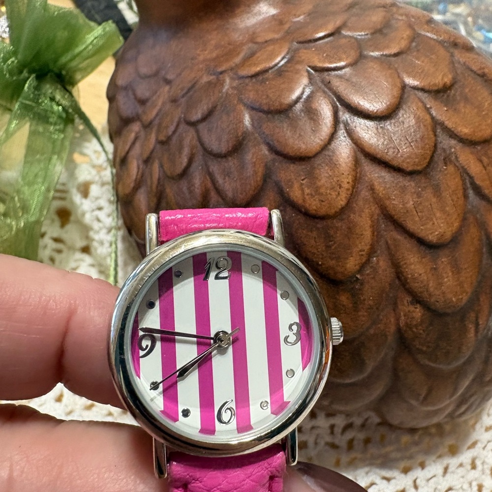 W14 Pink Striped Watch